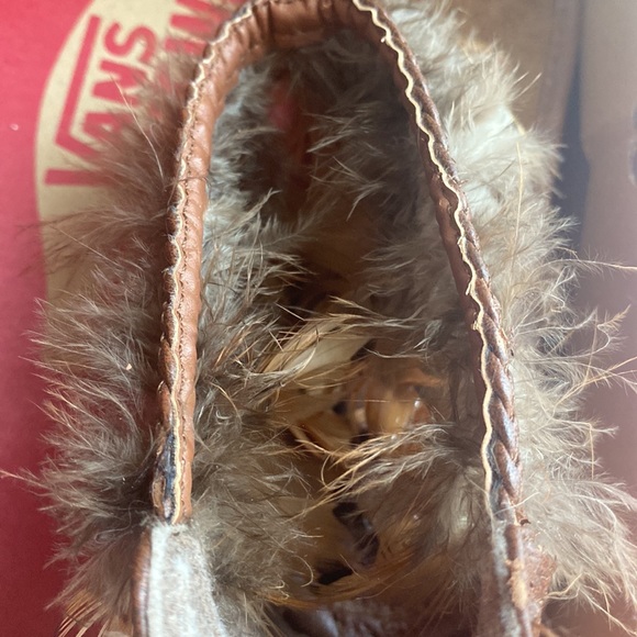 Cute summer ostrich feather leather sandal - Picture 5 of 5